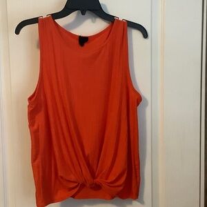 Orange Sleeveless Women's Top